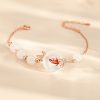 Sterling Silver White Chalcedony Bracelet