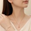 Sterling Silver White Chalcedony Necklace for Women