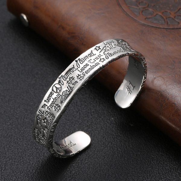 Vintage 925 Sterling Silver Cuff Bangles Bracelet