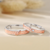 Wheat Couple Rings In 925 Sterling Silver Adjustable