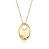 diamond teardrop pendant necklace In sterling silver