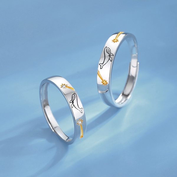 stars engagement rings In sterling silver