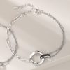 925 Sterling Silver Couple Bracelet of Eternal Love for men