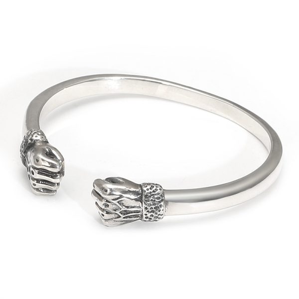 925 Sterling Silver Fist Bangle