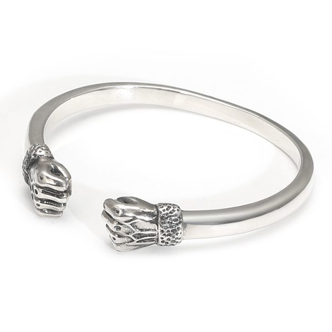 925 Sterling Silver Fist Bangle
