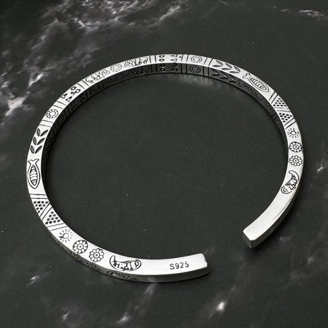 Indian 925 Sterling Silver Bangles for women, vintage and unique sterling silver Indian bangles with American.