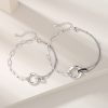 Couple Bracelet silver of Eternal Love, made of 925 sterling silver, matching design
