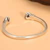 Fist Bangle In Sterling Silver