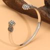 Fist Bracelet In Sterling Silver