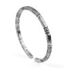925 Sterling Silver Bangles bracelet, weighing approximately 27.9g.