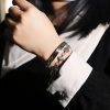 Silver Flower Bangle Wear View