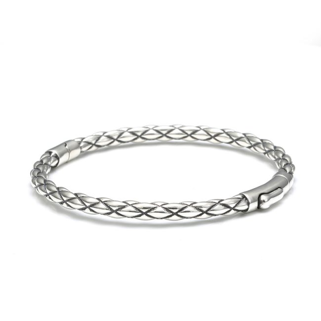 Twisted Bangle Bracelet in Sterling Silver - Image 5