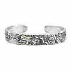 999 Pure Silver Powerful Dragon Bangle For Men