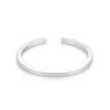 999 Pure Silver Square Bangle for Women or Men