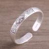 999 Silver Chinese Feng Shui Wealth Bangle for men, Chinese Vintage style, inner diameter 57mm
