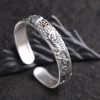 999 Sterling Silver Personalized Bangle Bracelet for Men