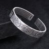 Ancient Chinese Coins S999 Silver Bangles Bracelet, made of S999 silver