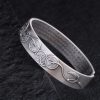 Ancient Chinese Coins S999 Silver Bangles Bracelet Left view