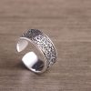 Chinese Mythical Beasts Sterling Silver Ring For Men, Made of 999 Sterling silver, weight about 6.8g