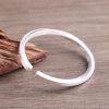 Clouds Engraved Twisted Sterling Silver Bangles For women