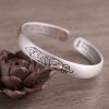 Five Emperor Coins Sterling Silver Bangles for women, made of 999 sterling silver, weight about 37g, surface width 9mm