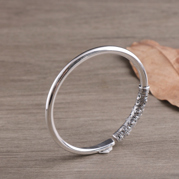Ruyi Jingu Bang silver bangle bracelet