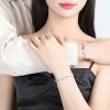Silver Couple Bracelets Of Star wear view, men bracelet weight about 4.4g, women bracelet weight about 3g