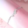 Silver Couple Bracelet With Angel Wing for men, weight 5.83g