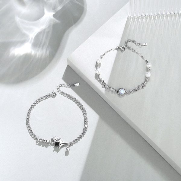 Star Bracelet For Silver Couple Bracelet