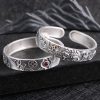 Sterling Silver Bangle Bracelet With Personalized Wide， Open Cuff Bangle