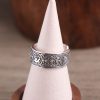 Sterling Silver Chinese Mythical Beasts Ring For Men front view