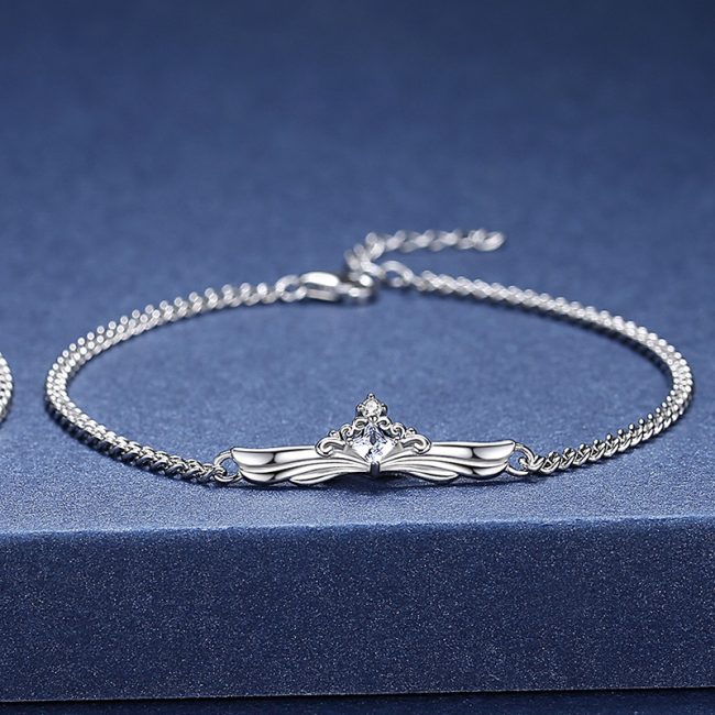 Sterling Silver Couple Bracelet With Knight Princess For Women, Weight 3.14g