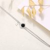 Sterling Silver Couple Bracelet for Black Onyx Bracelet, Men's bracelet