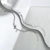 Sterling Silver Couple Star Bracelet detail view