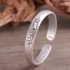 Five Emperor Coins Sterling Silver Bangles, Chinese vintage style, Good luck bracelet