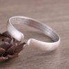 Sterling Silver Five Emperor Coins Bangle back view