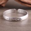 Sterling Silver Five Emperor Coins Bangle detail view