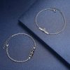 Sterling Silver Knight Princess Couple Bracelet
