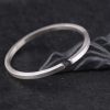 Simple Square Bar Bangle In Sterling Silver, inner diameter about 58mm
