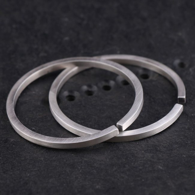 Simple Square Bar Sterling Silver Bangle for men, open cuff bangle, made of 999 sterling, weight about 25g