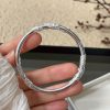 engraving Filigree Silver Bangles for women, hand made, Chinese style