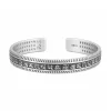 999 Pure Silver Buddhist Heart Sutra Bangle