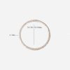 Cherry Blossoms Carved 999 Sterling Silver Bangle, diameter view