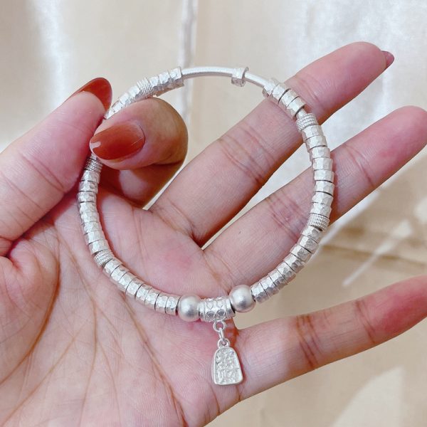 999 Sterling Silver Fashion Bangle for women, 3 sizes available