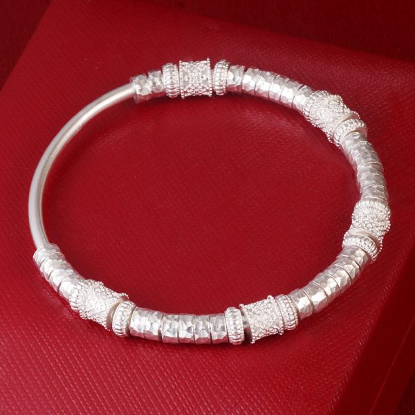 Fashion 999 sterling silver bangles for women, made of 999 sterling silver, fashion style, handmade