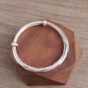 Adjustable Sterling Silver Bangle Bracelet