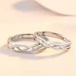 Eternal Love Infinity Silver Couple Rings - Engravable 925