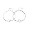 Matching Mobius Ring Couple Silver Bracelets blank