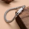 S925 Silver Handmade Woven Retro Style Personality Man, 5 sizes available