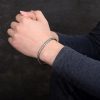 S925 Silver Handmade Woven Retro Style Personality Man Bracelets video thumbnail